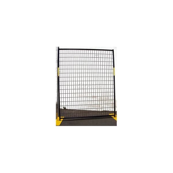 Jewett Cameron Companies Welded Wire Black Powder Coat Fence - 5'Wx6'H 4 Panel Kit RF0505-WWP - main